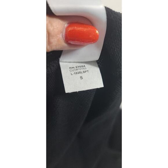 Lanston women's sweatshirt black NWT Size Small Athleisure Cozy Travel top - Picture 10 of 11